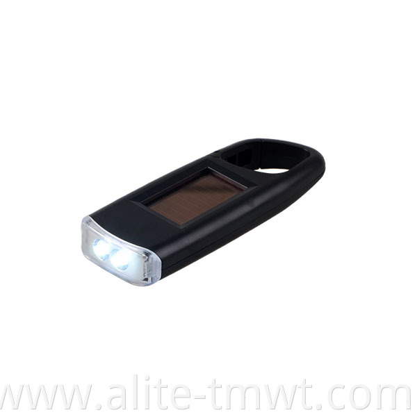 LED Rechargeable Solar Power Flashlight Keychain